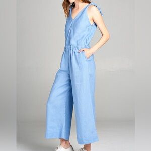 ! 4OUR DREAMERS COTTON CROP JUMPSUIT.